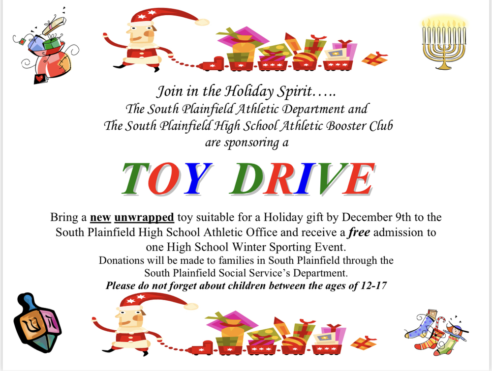 South Plainfield Athletic Department Toy Drive 2022