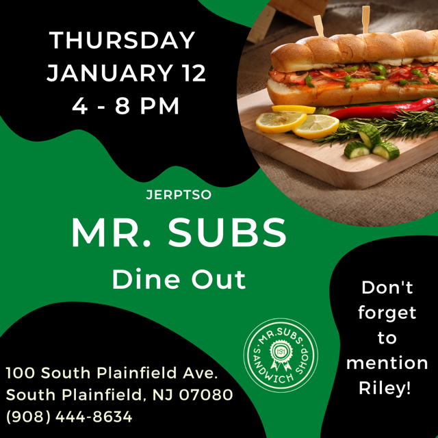 Mr. Subs Dine Out Fundraiser