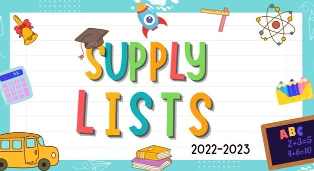 School supplies List 2022-2023