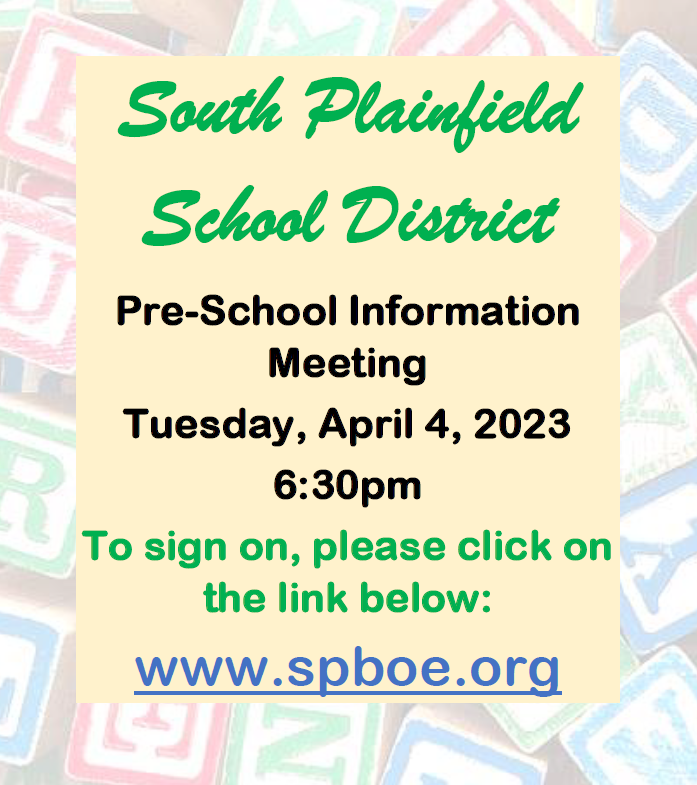 Pre-School Information Meeting