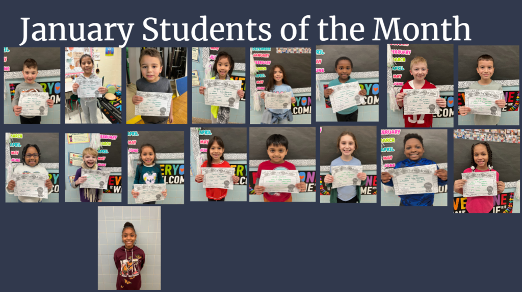 January Students of the Month 2023