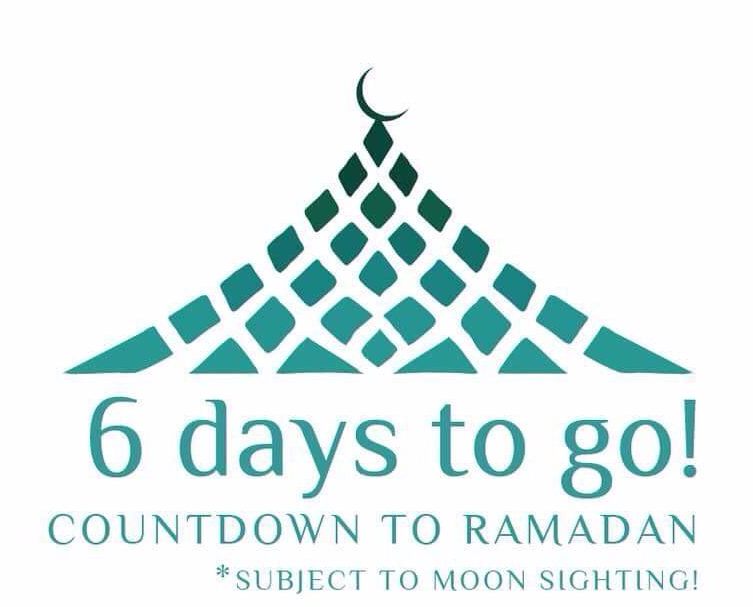 6 Days Until Ramadan! 
